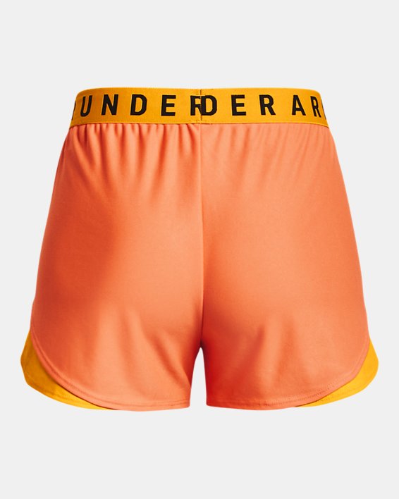 Women's UA Play Up 3.0 Shorts, Orange, pdpMainDesktop image number 5
